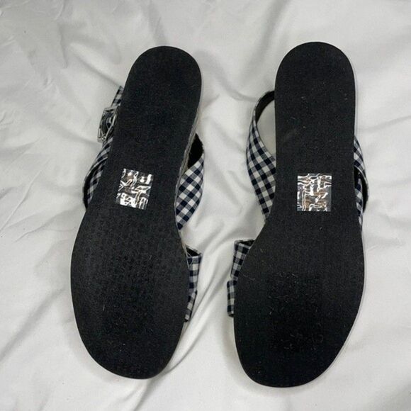 New RAG & BONE Womens Size 40 / US10 Plaid Print Slingback Sandals - Picture 8 of 9